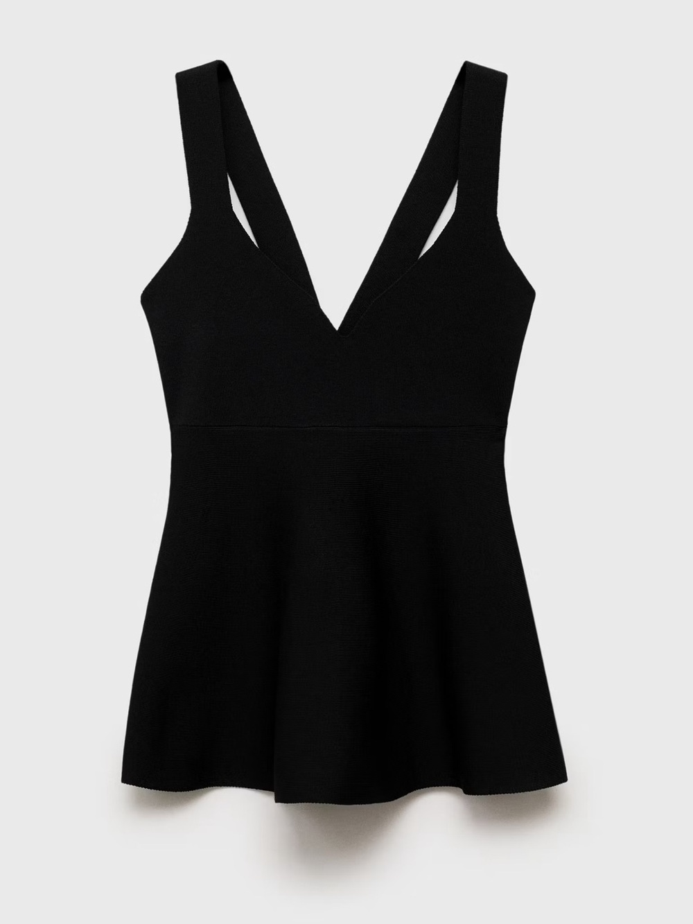 MNG Fire Knit Peplum Top